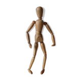 Articulated wooden mannequin