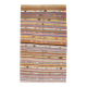 Kilim Vintage Anatolien Rayé – Tons Pastel Multicolores, Style Bohème