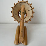 Vintage bamboo wall lamp