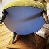 Pair of original tapestry velvet toad armchairs