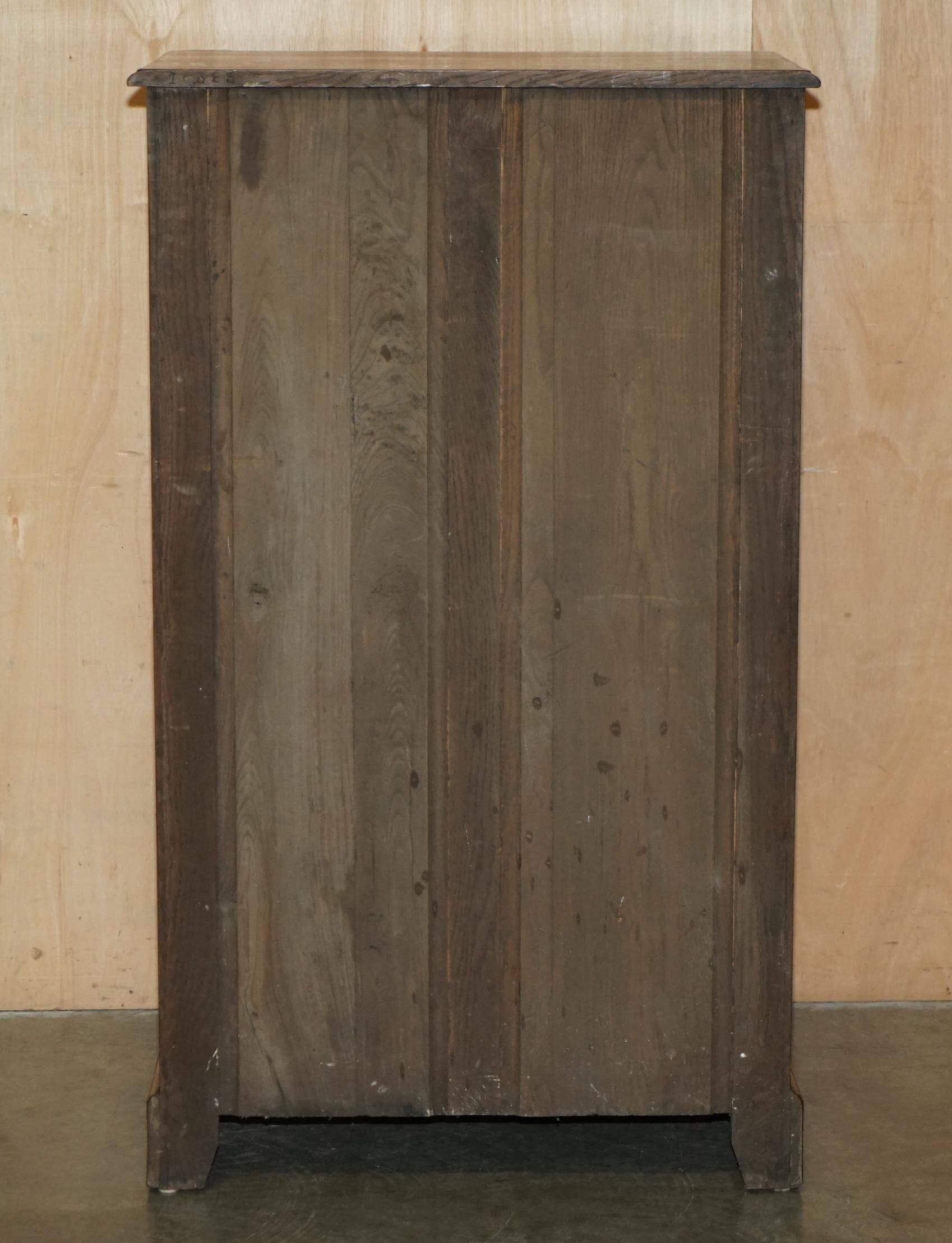 Tall oak Pollard commode circa 1900 - Large tallboy