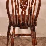 Set of 6 19th Century Windsor Wheelback Chairs