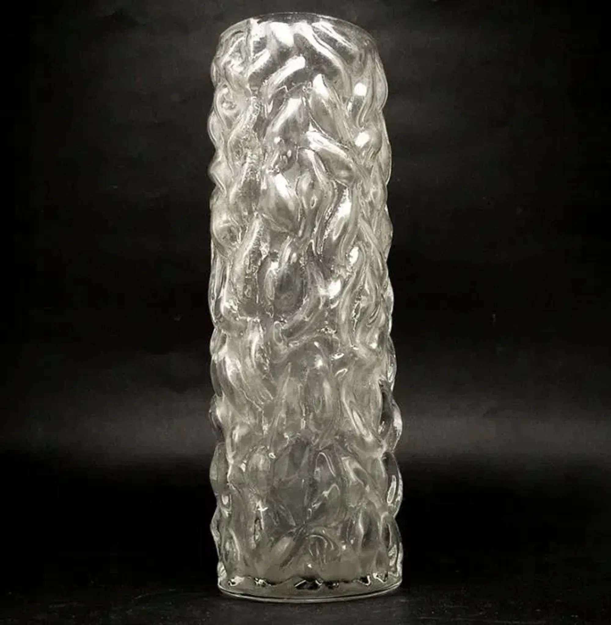 H5O Vase 'Stump' 1970s Huta Hortensja