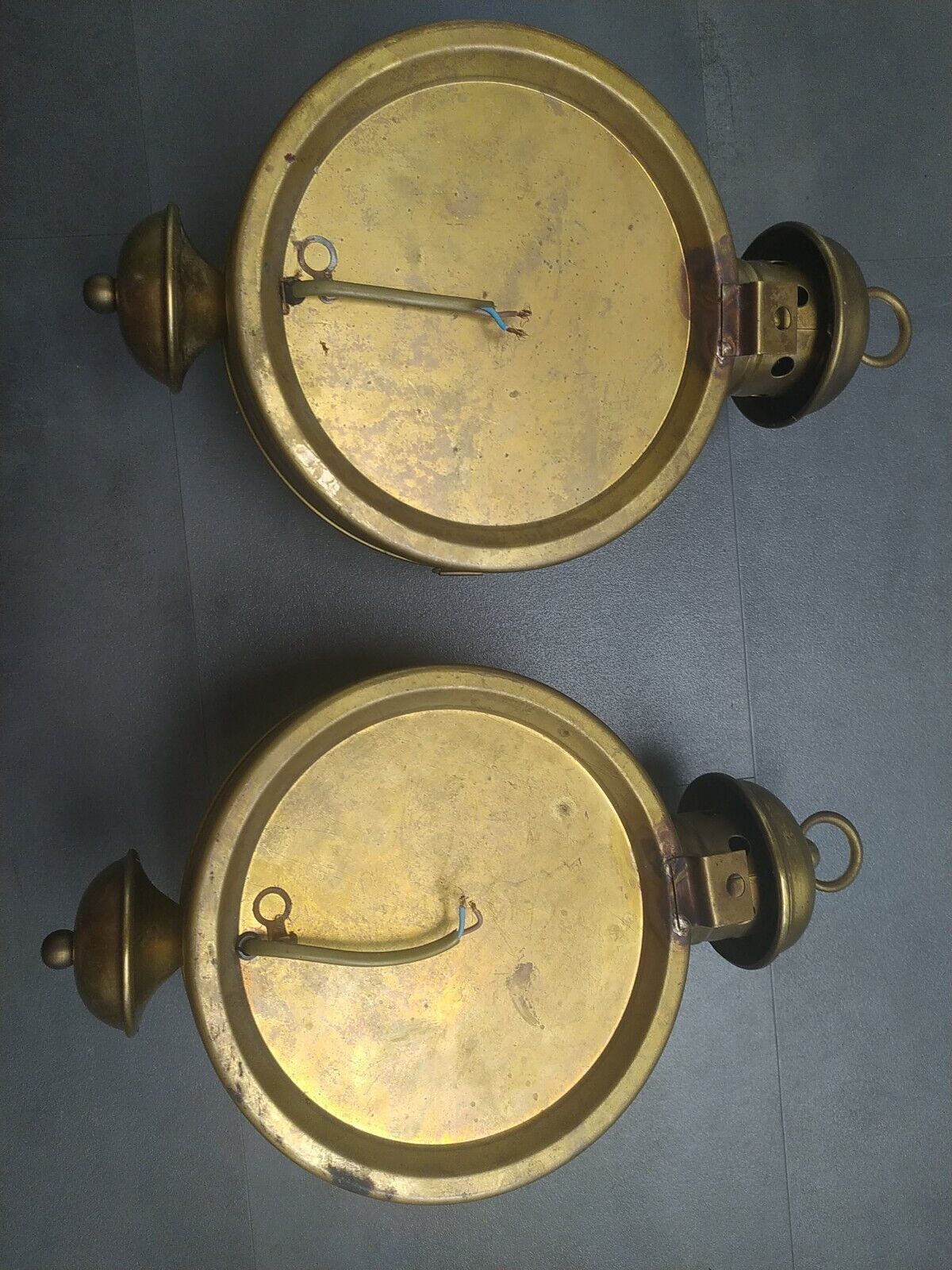 Wall sconces in brass style porthole, boat