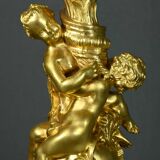 Bronze Candelabra, after J-A. Meissonnier, Rococo style, Napoleonic era