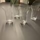 Set of modernist Bulle glasses by Roger Tallon for Daum, 1960s.