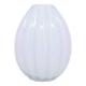 vintage white glass vase bubbles