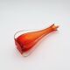 Murano Vase - Ouraline - Sommerso - Red & Yellow - 28cm