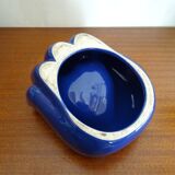 Empty hand pocket giant ceramic blue vintage