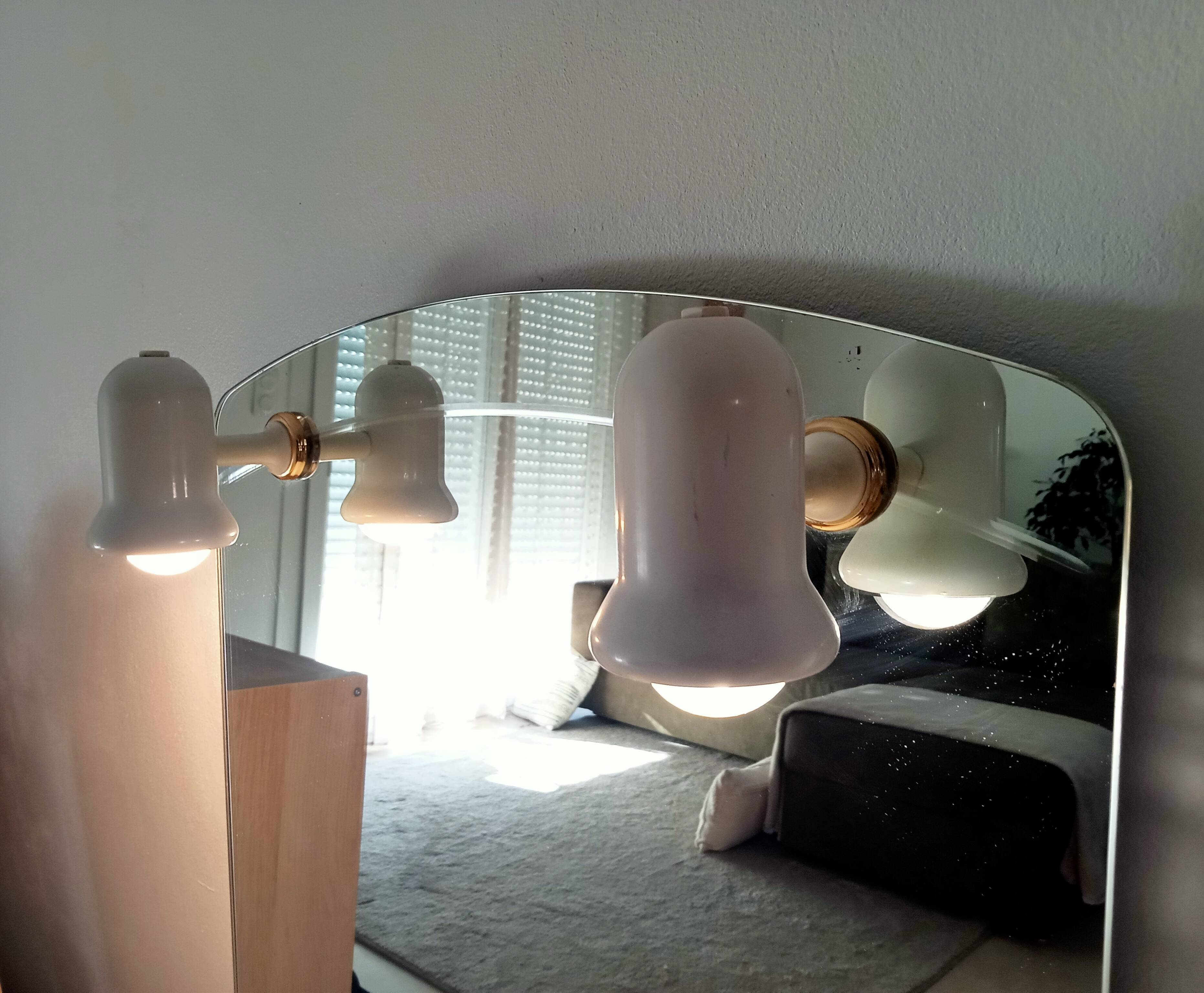 Vintage 90s illuminated mirror