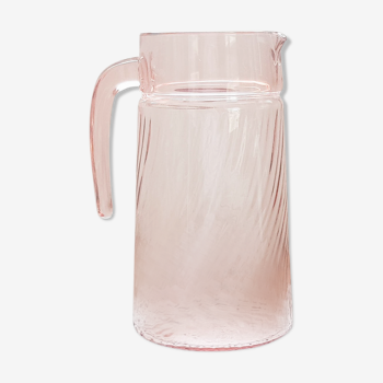 Pitcher in pink depression glasses "Rosaline"