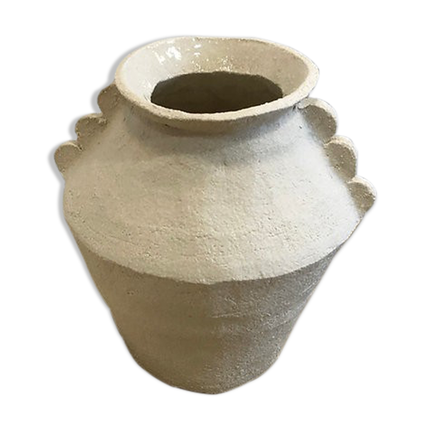 White ear vase - Cassandre Bouilly