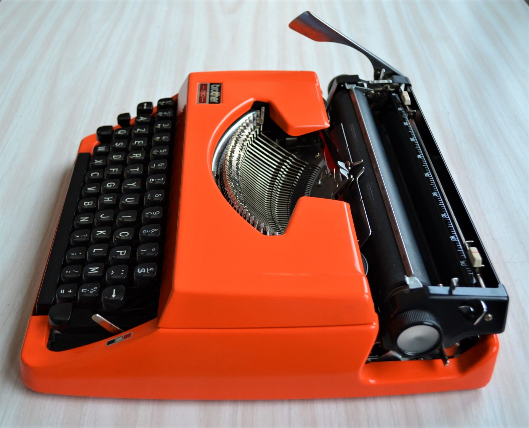 Brother 210 - 1970 orange typewriter