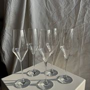 Lot de 5 grandes flûtes à champagne