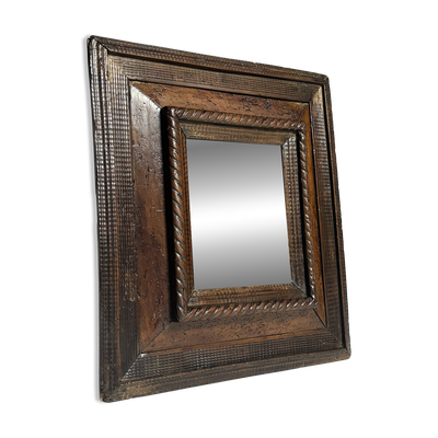 Miroir à cadre ondulé du XVIIIe siècle