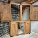 Antique cabinet door furniture panel oak 19th century 140x193cm