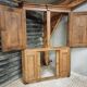 Antique cabinet door furniture panel oak 19th century 140x193cm