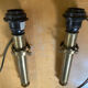 Pair of Antique Torch Style Candelabra Vintage Brass