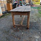 19th century country farm table in oak