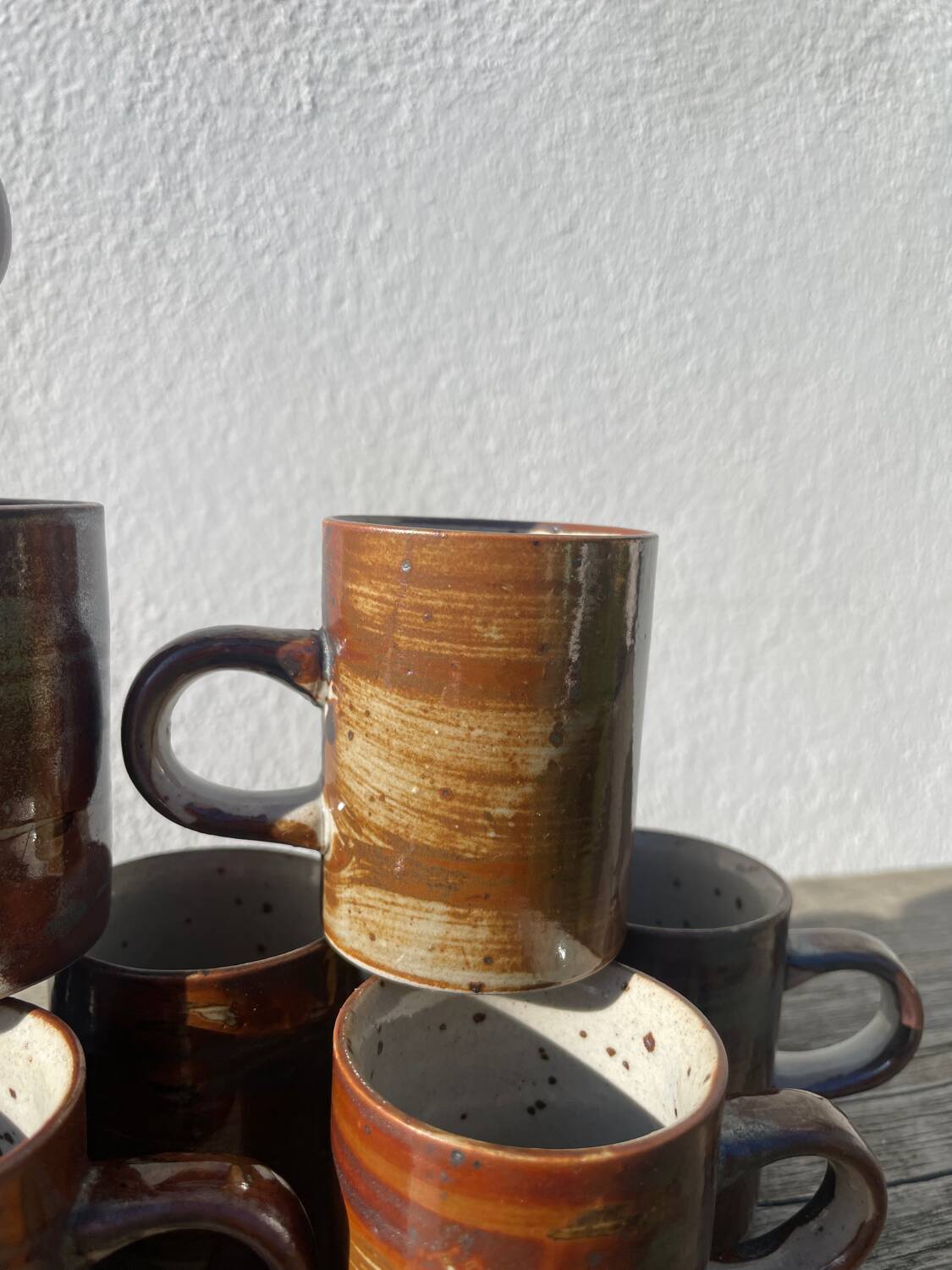 10 unique ceramic/stoneware coffee cups