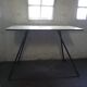 Yellow Formica folding table
