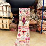 Moroccan Berber carpet hallway Boujaad 288 x 68 cm New