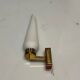 Stil Novo Opaline Glass and Brass Sconces, 1950s, Italy - Set of 2