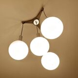 Lampe à suspension italienne du milieu du siècle de l'ère spatiale