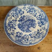 Set of underglaze plates England vintage