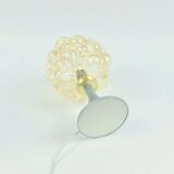 Pair of Mid-Century Amber Bubble Glass Table Lamps by H.Tynell, 1960s