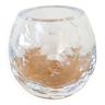 Vase boule cristal Christofle modèle Cluny