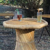 Bamboo and jute coffee table