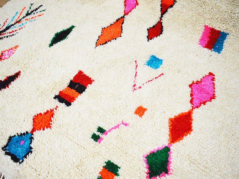 Handmade moroccan berber carpet 309 x 196 cm