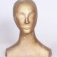 Mid-Century Modern Bust in Patinated Plaster, Czech, 1960s
