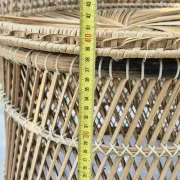 Vintage woven rattan/basket barrel chair