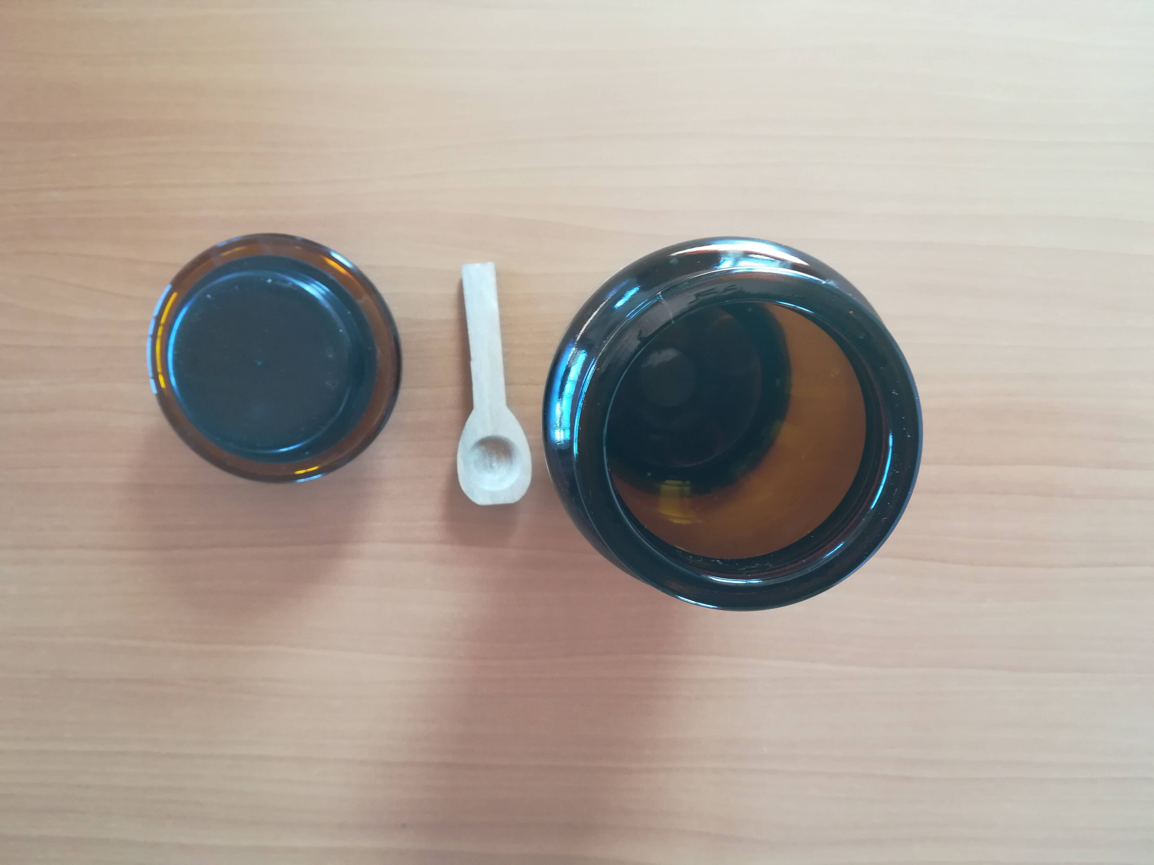 Lever amber Apothecary bottle