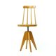 Midcentury Piano Swivel Stool With Backrest, Czechoslovakia 1960s
