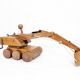 Jouet en bois label "Spielgut" tractopelle pelleteuse