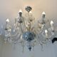 Glass chandelier with garlands, rococo style, 10 lights