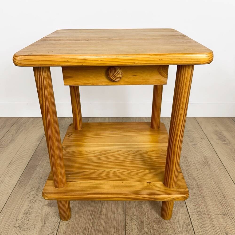 Scandinavian bedside table in pine from the 1980s.