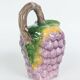 Majolica pitcher Ceramiche di Bassano raisins Italy vintage summer decor