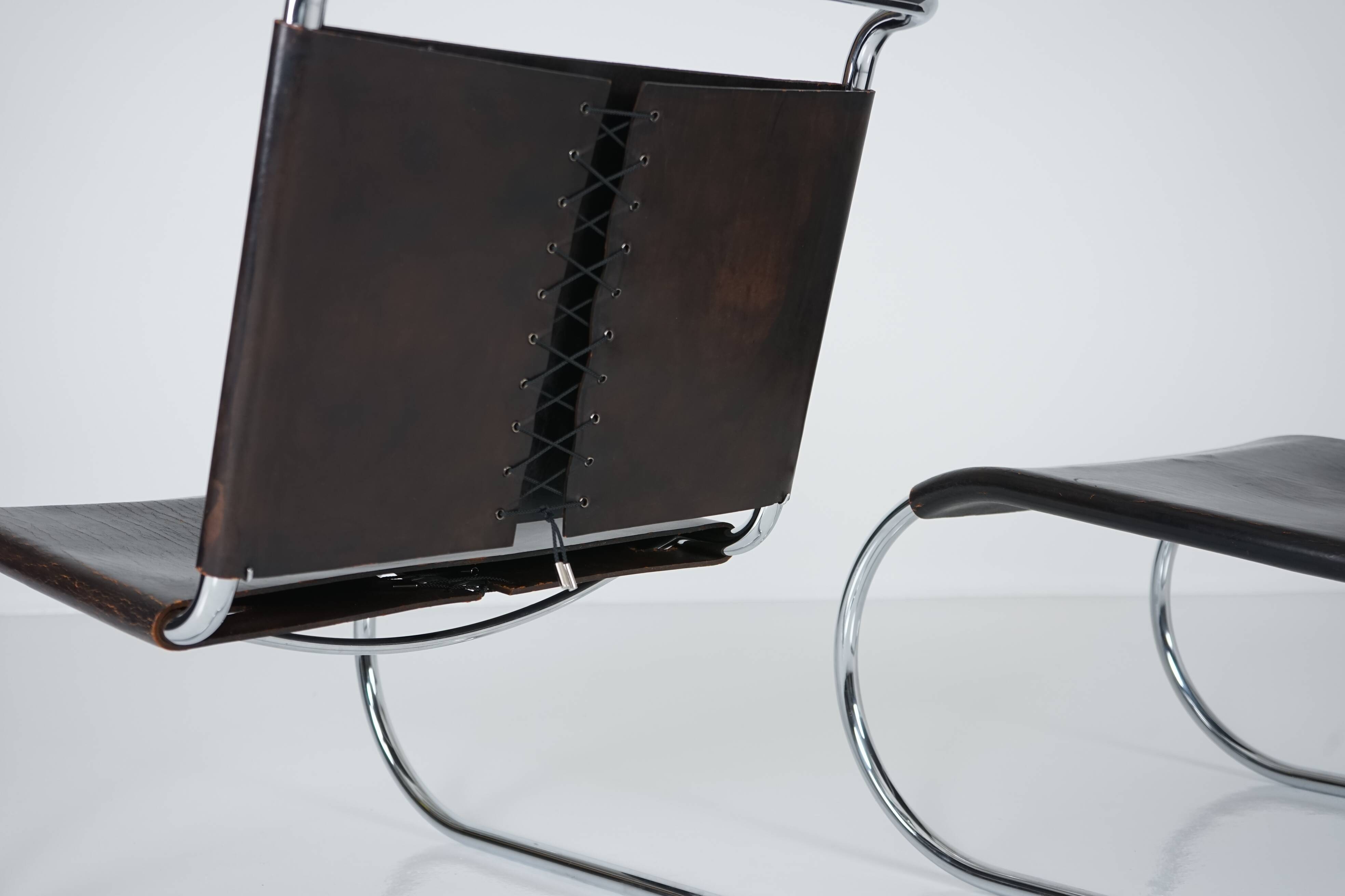 MR30/5 Tubular Steel Arm Chair by Ludwig Mies van der Rohe for Knoll Set of