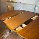 Round table with butterfly extension 70s