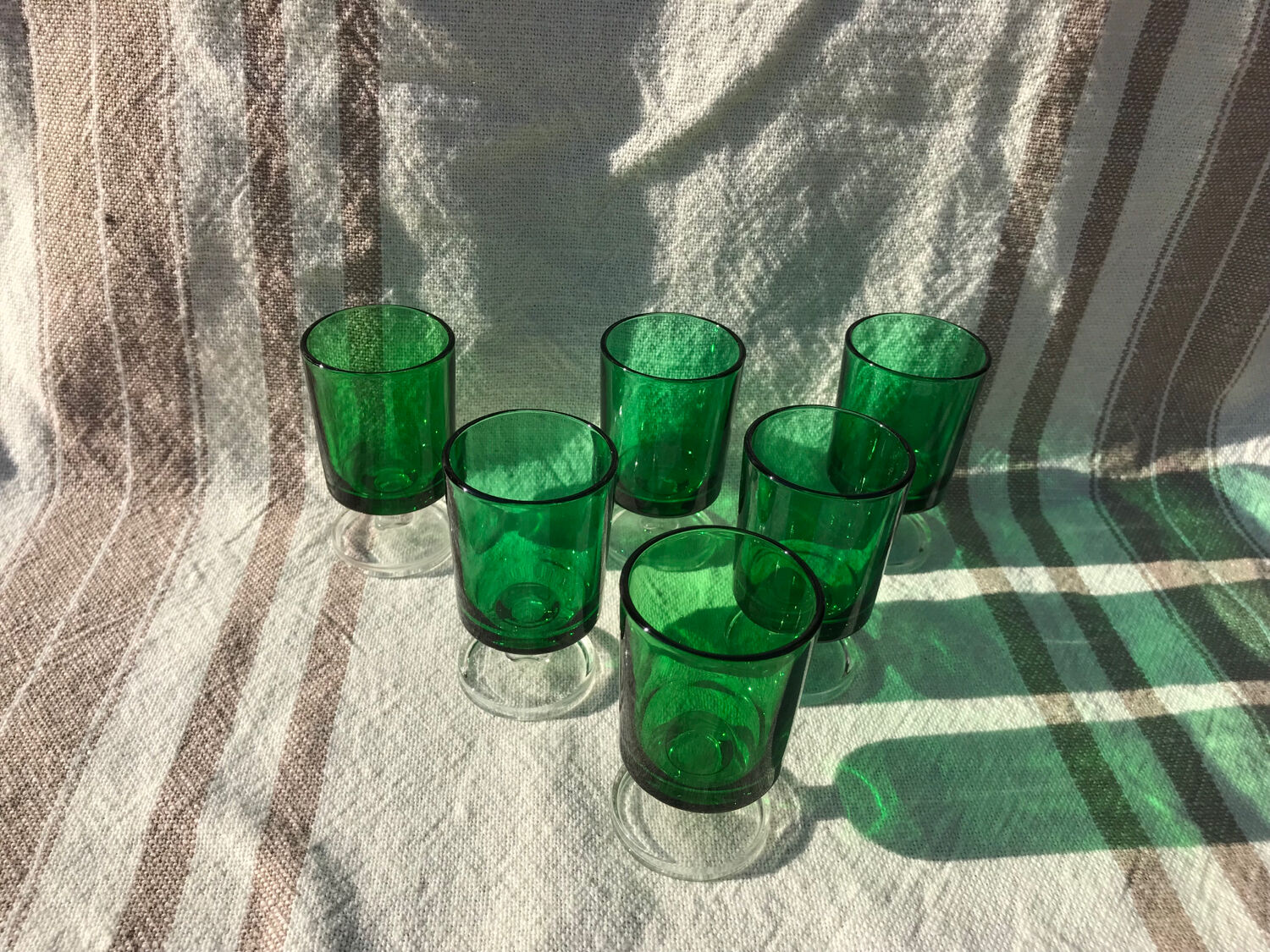 Ensemble de 6 verres à digestifs Suède / Cavalier Luminarc