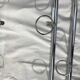 Chrome tubular cloakroom coat rack