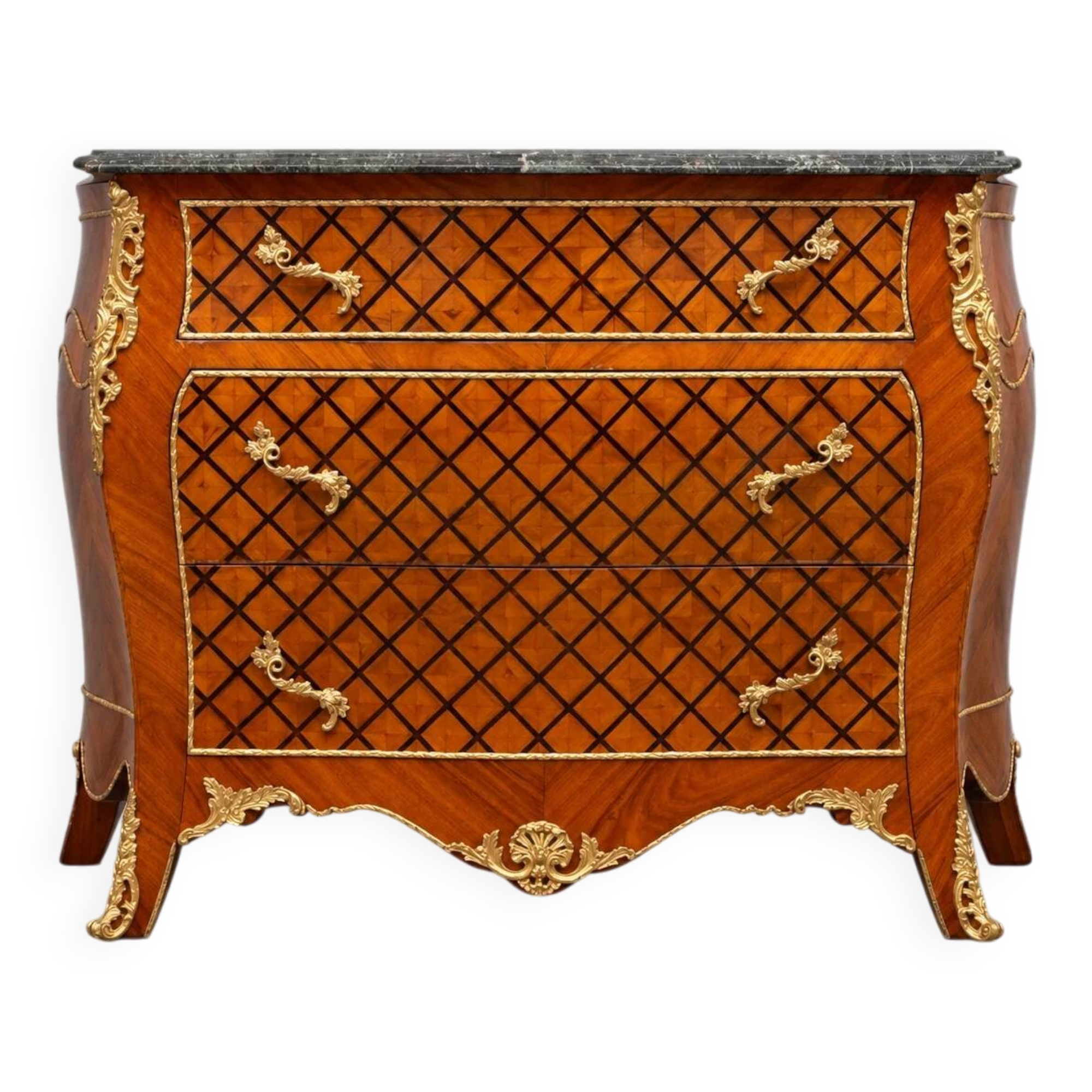 Louis XV-style chest of drawers by Fine Art & Co / 1970s
