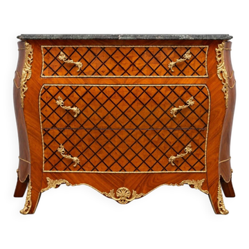 Louis XV-style chest of drawers by Fine Art & Co / 1970s