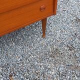 Scandinavian style 4-drawer teak chest of drawers, 1970s