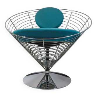 VERNER PANTON  Fauteuil " WIRE CONE CHAIR"
