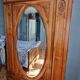 Antique 3-door wardrobe with mirror